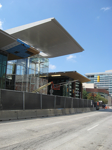 Convention Center Entrance under construction 8/2010