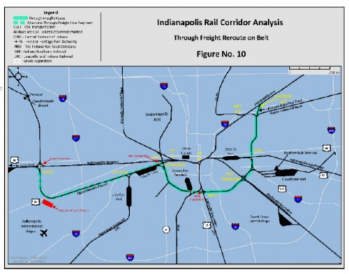 Proposed Freight Routing on Belt (Image source: MPO Report)