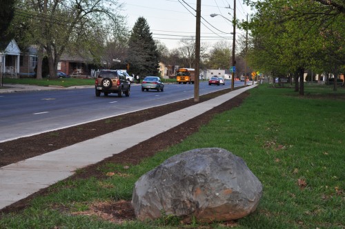 New sidewalk on 46th Street funded by Rebuild Indy (image credit: Curt Ailes)