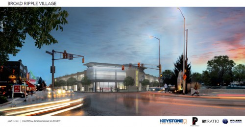 Broad Ripple Parking Structure Rendering (image source: City press release)