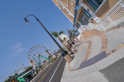 Myrtle Beach Sidewalk Widening, road narrowing (image credit: Curt Ailes)