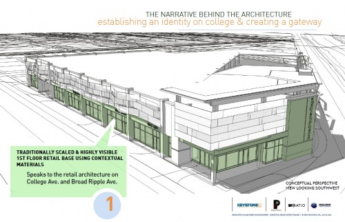 Broad Ripple Mixed Use Structure (image credit: Design Team Presentation)