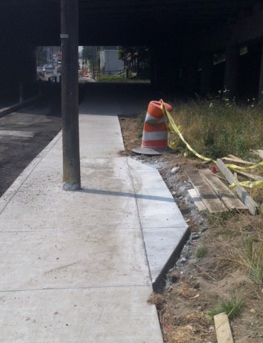 Shelby Street Sidewalk "Fix" (image credit: reader submission)