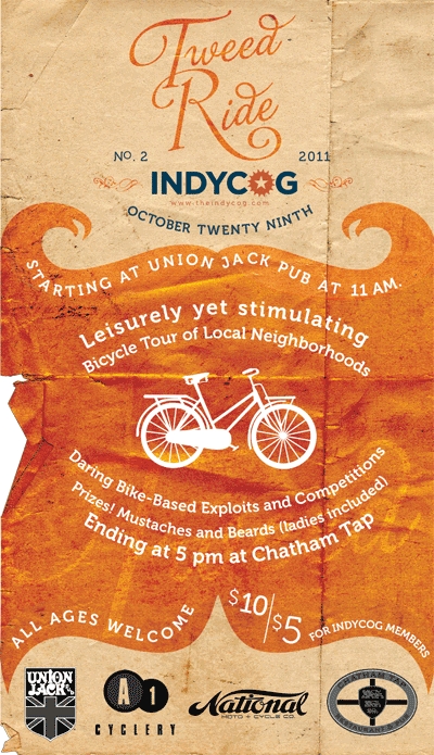 Indycog Tweed Ride This Saturday