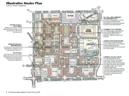 Lawrence Village Site Plan (image source: Reuse Authority Master Plan)