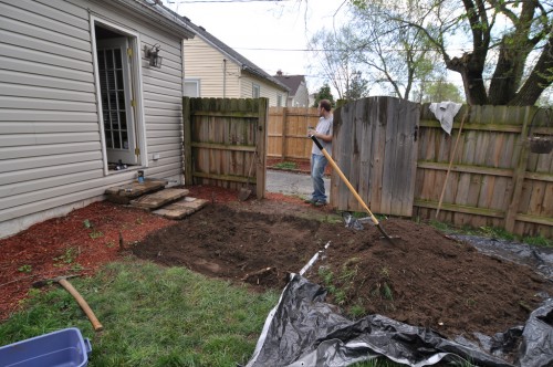 Digging for the Patio (image credit: Curt Ailes)