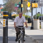 Cyclist on Shelby Street Bike Track (image credit: Curt Ailes)
