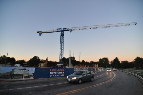 Broad Ripple Parking Garage Construction (image credit: Curt Ailes)