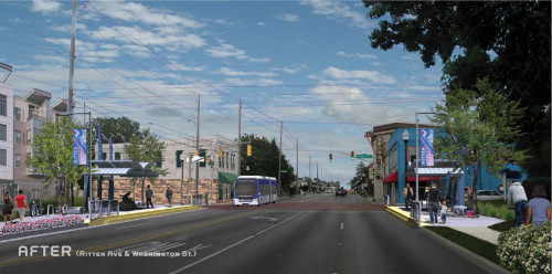 Blue Line rendering in Irvington