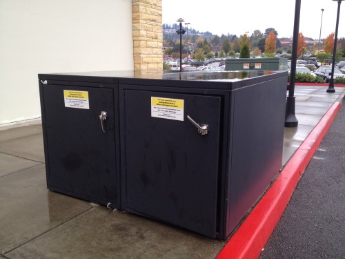 Portland's bike lockers remind us that some bicyclists demand higher levels of protection (image credit: H. Simmons) 