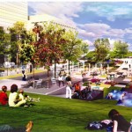 5. Indianapolis CCB Plaza_THE CCB DECK_GraphicMaterial_Rendering 01_Summer Day Lawn